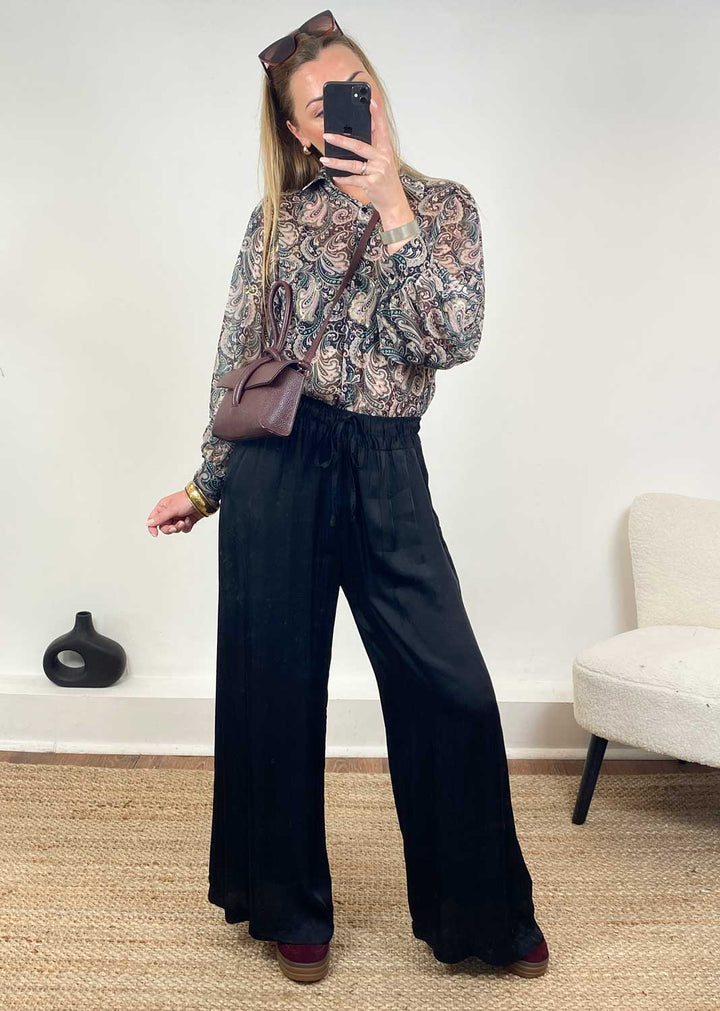 Gabriella Paisley Blouse in Green