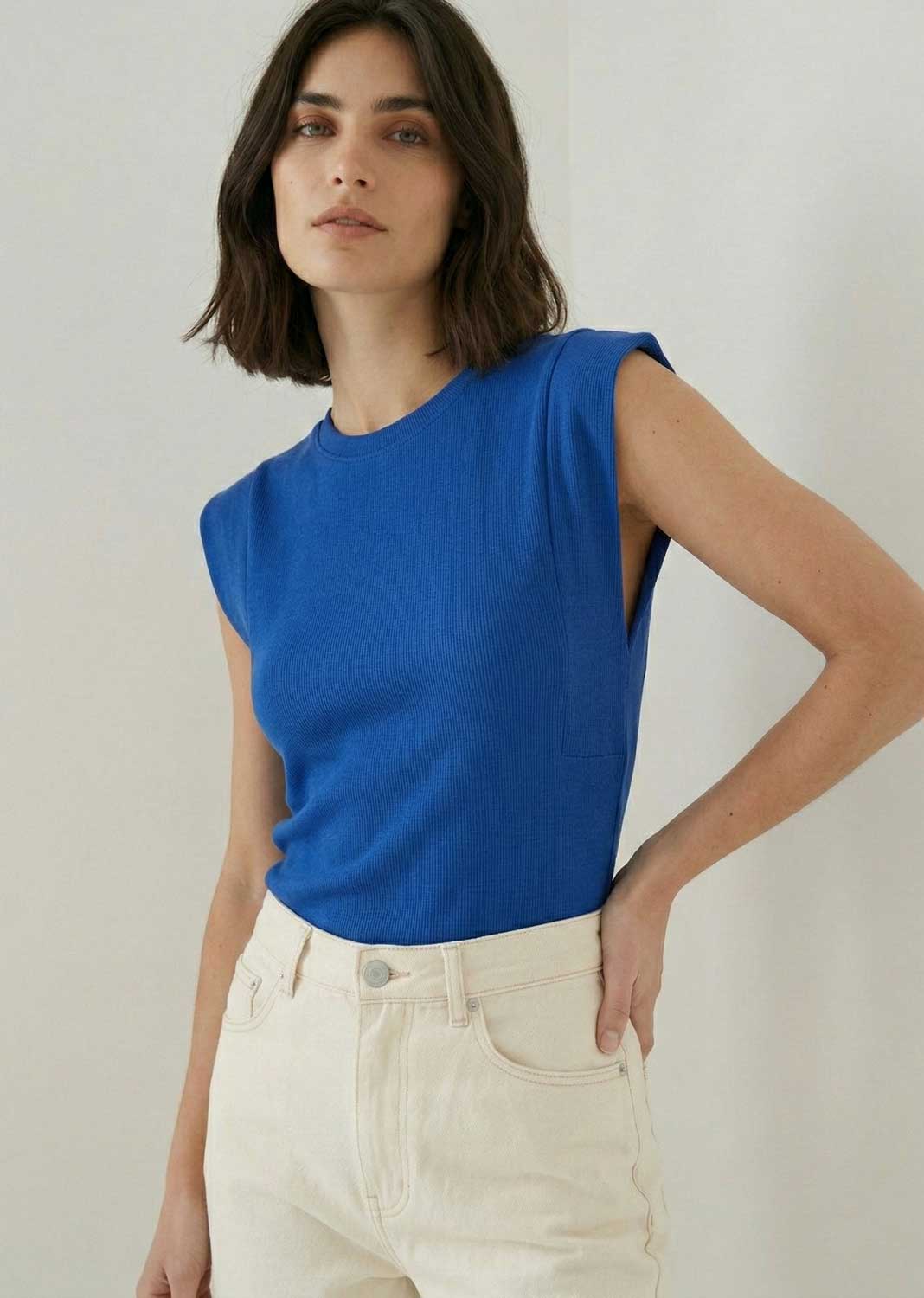 elevated basic tshirt blue 