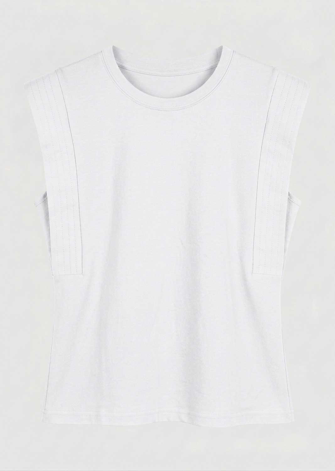 Genevieve White  Extended Shoulder Tshirt
