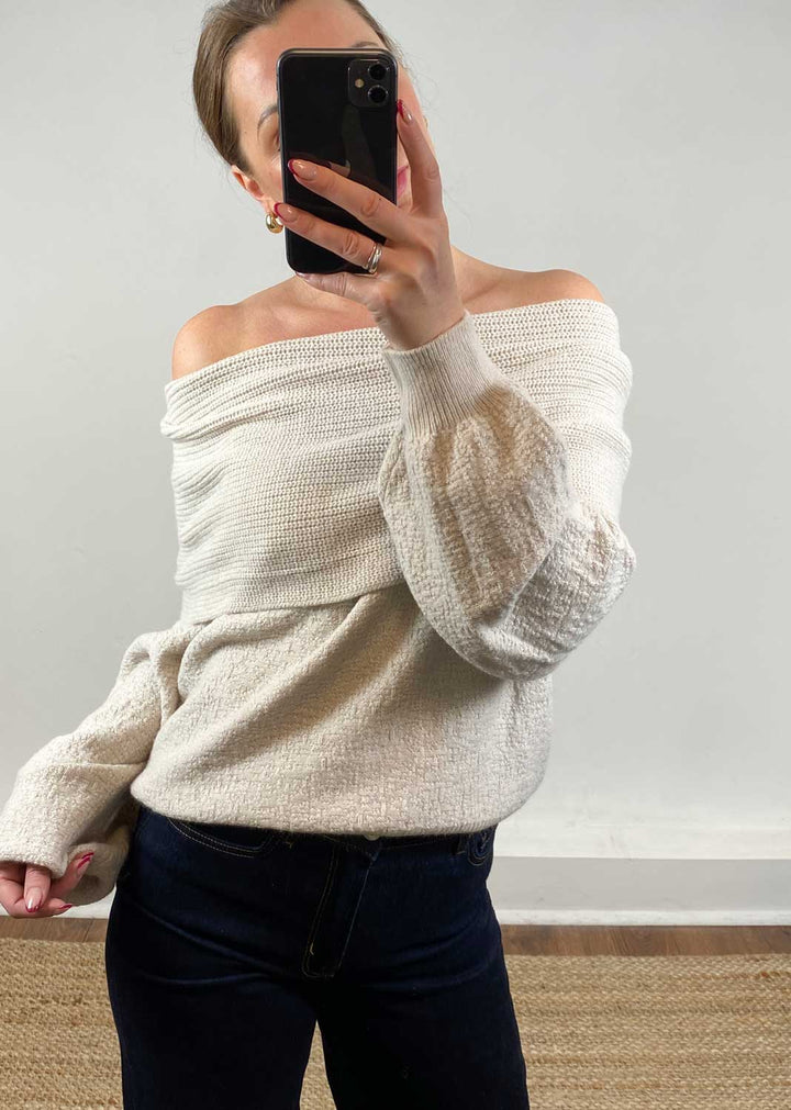 Gina Knit Jumper Beige