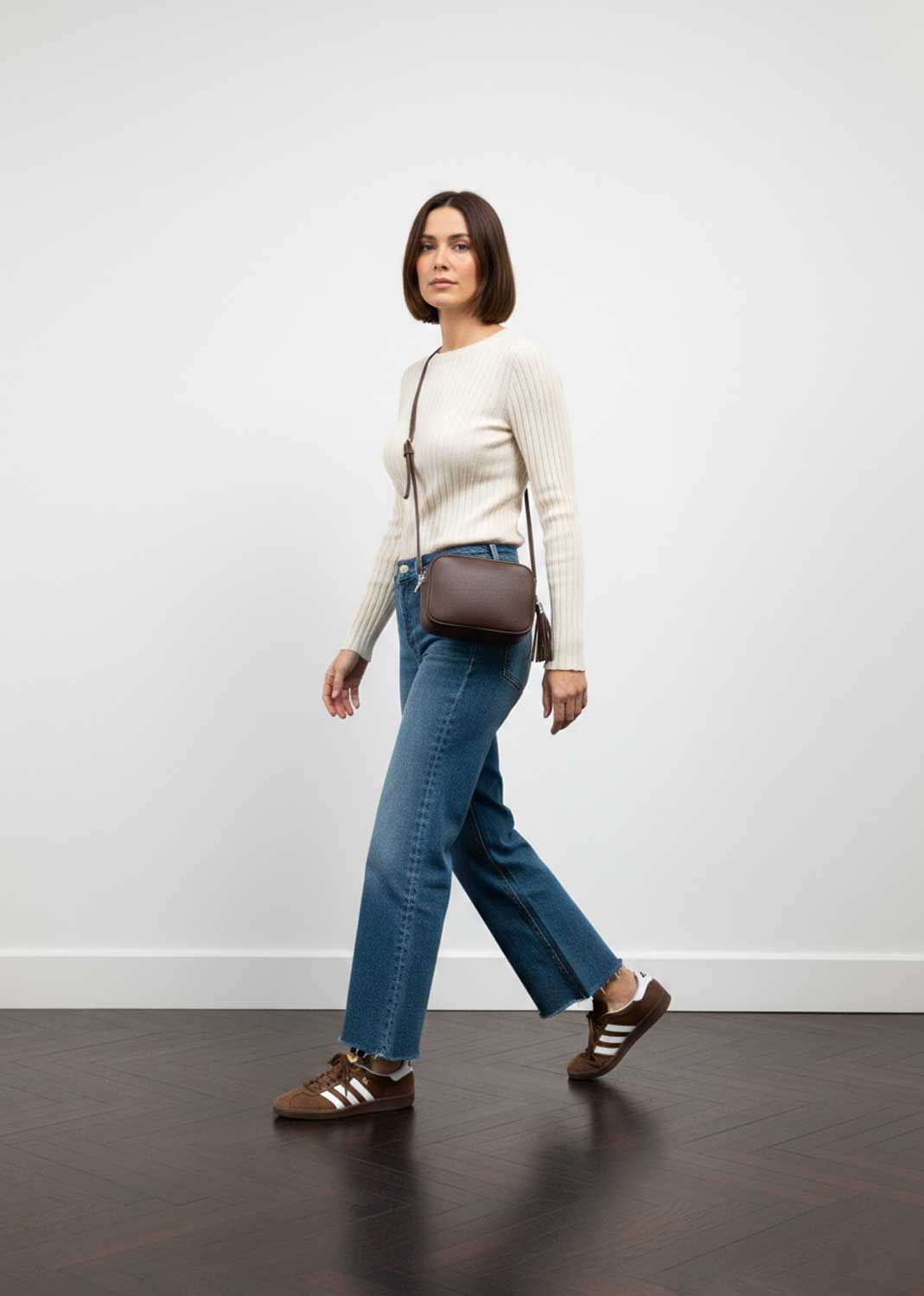 Global Leather Camera Bag Espresso
