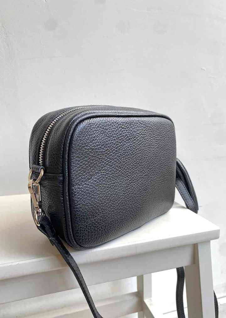 Global Leather Camera Bag - Black