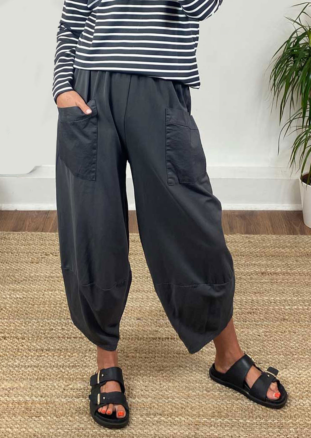 Grey Barrel Pants
