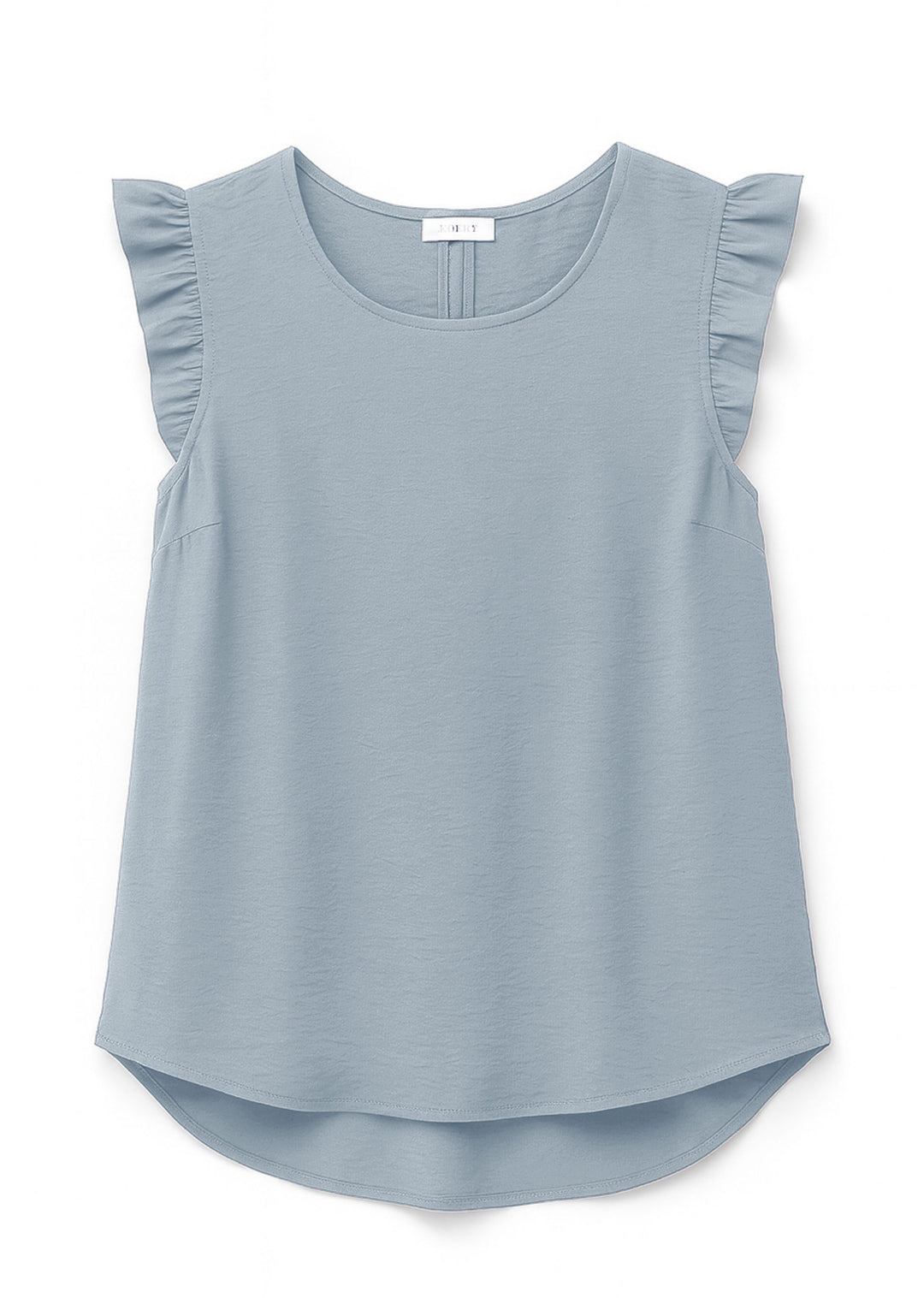 Grey Button Back Top