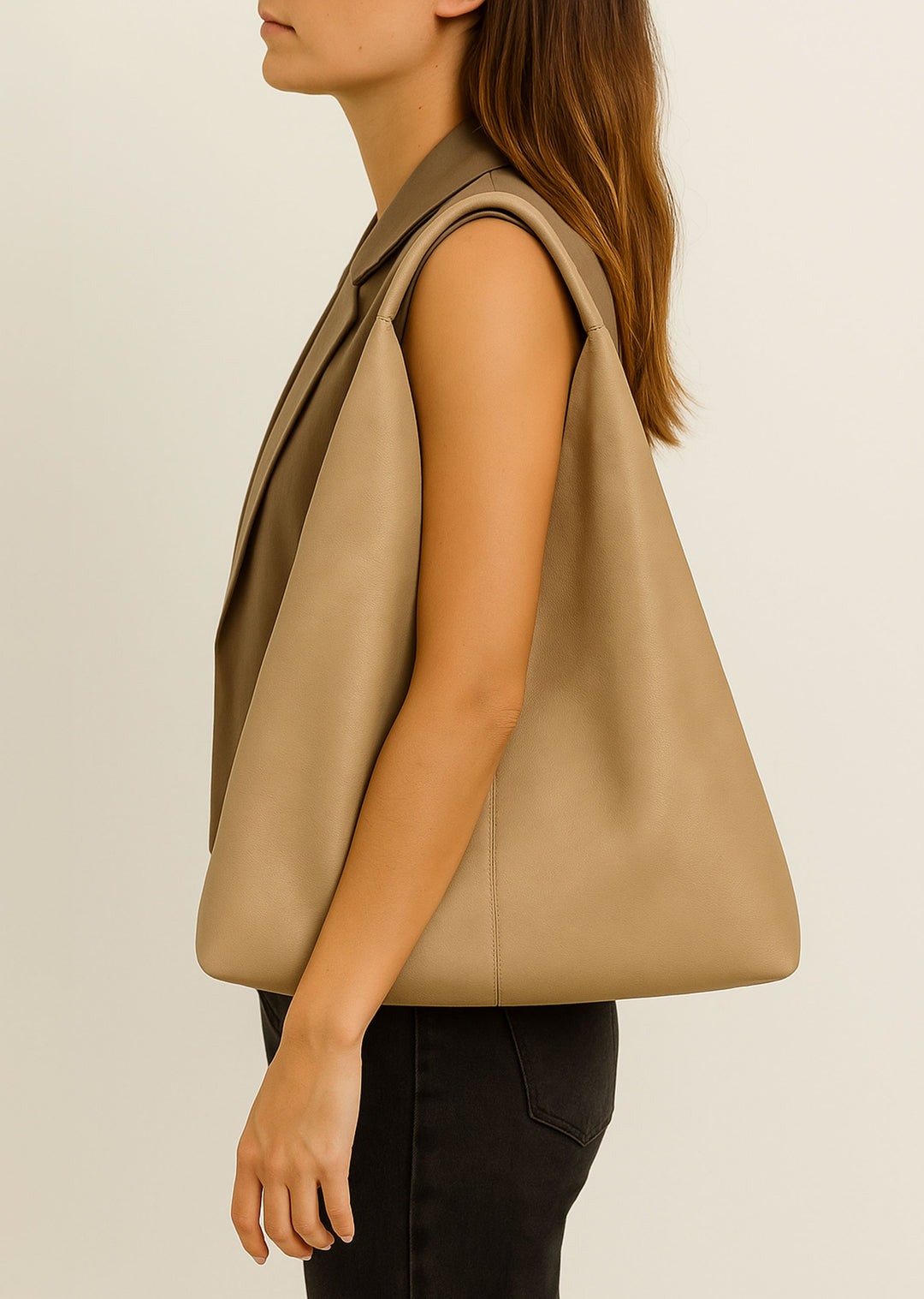 Slouchy Beige Tote Bag | Bond Fashion UK