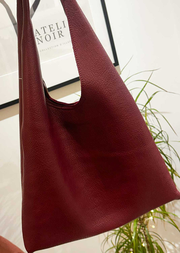 Hermione Slouchy 2 in 1 Bag Burgundy