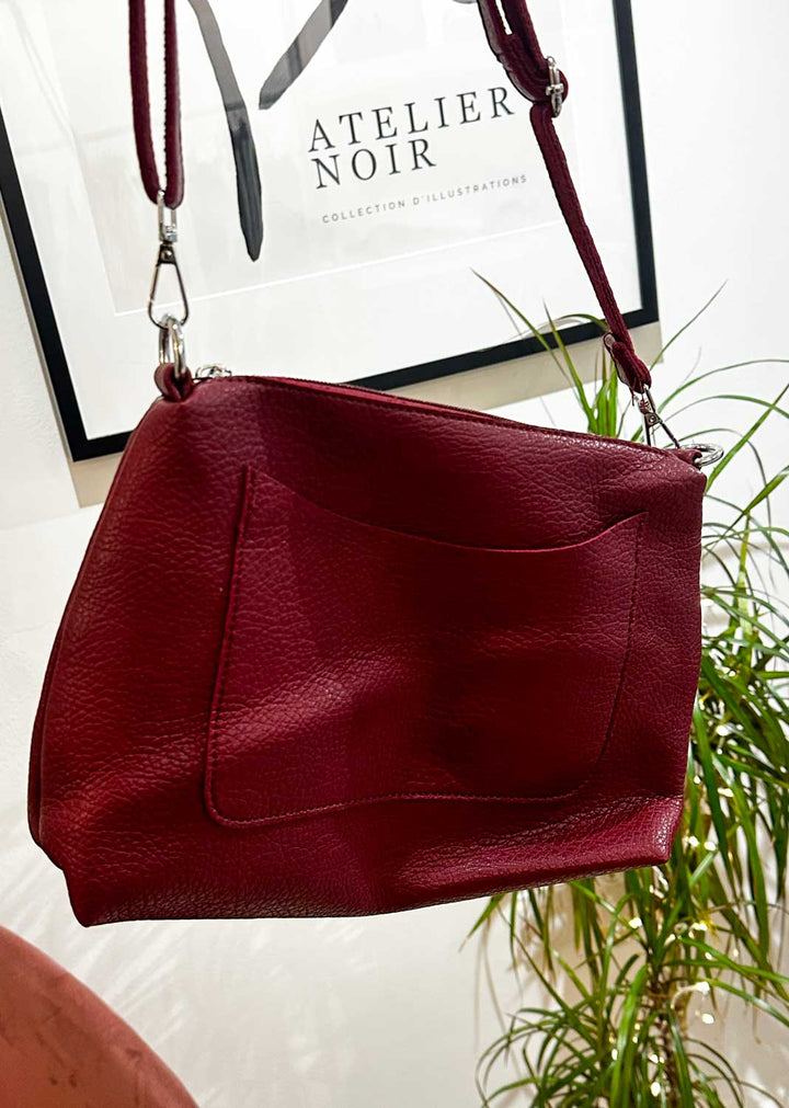 Hermione Slouchy 2 in 1 Bag Burgundy