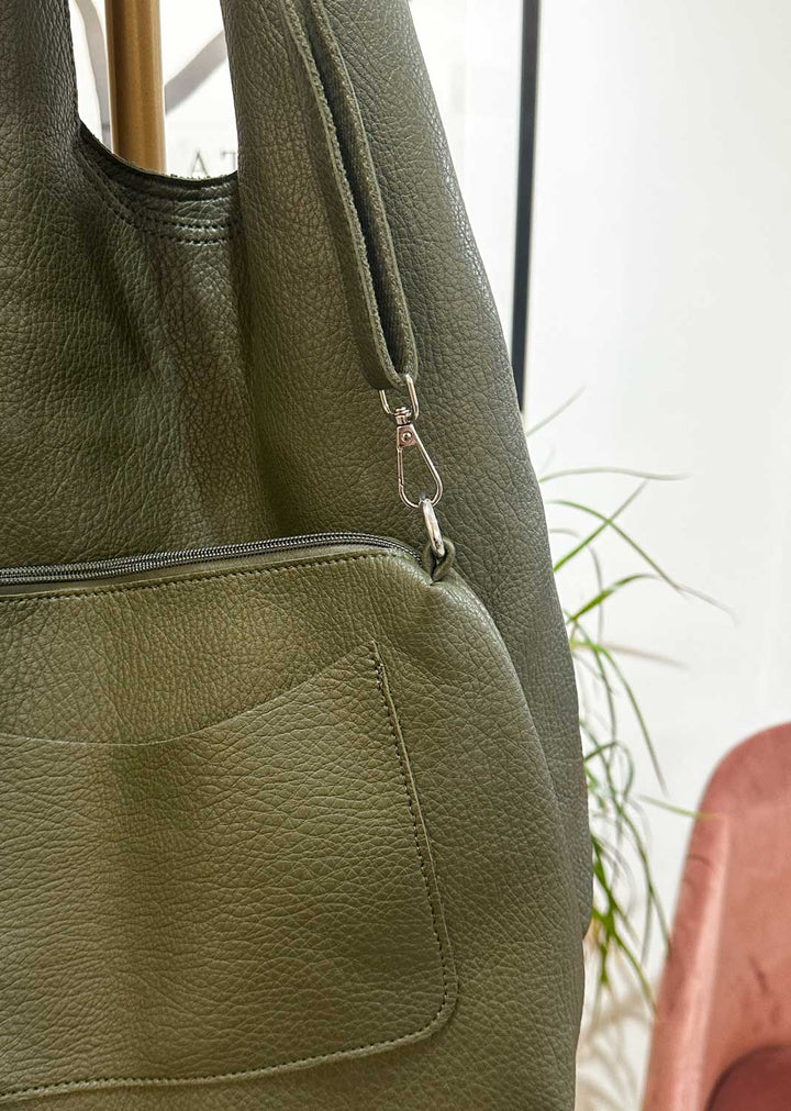 Hermione Slouchy 2 in 1 Bag Khaki