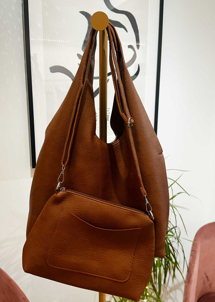 Hermione Slouchy 2 in 1 Bag Tan