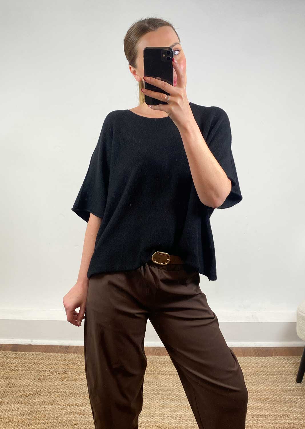 Juliette Knit Top Black