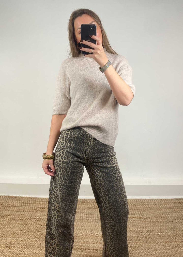 Josephine Wool Blend Top Cream