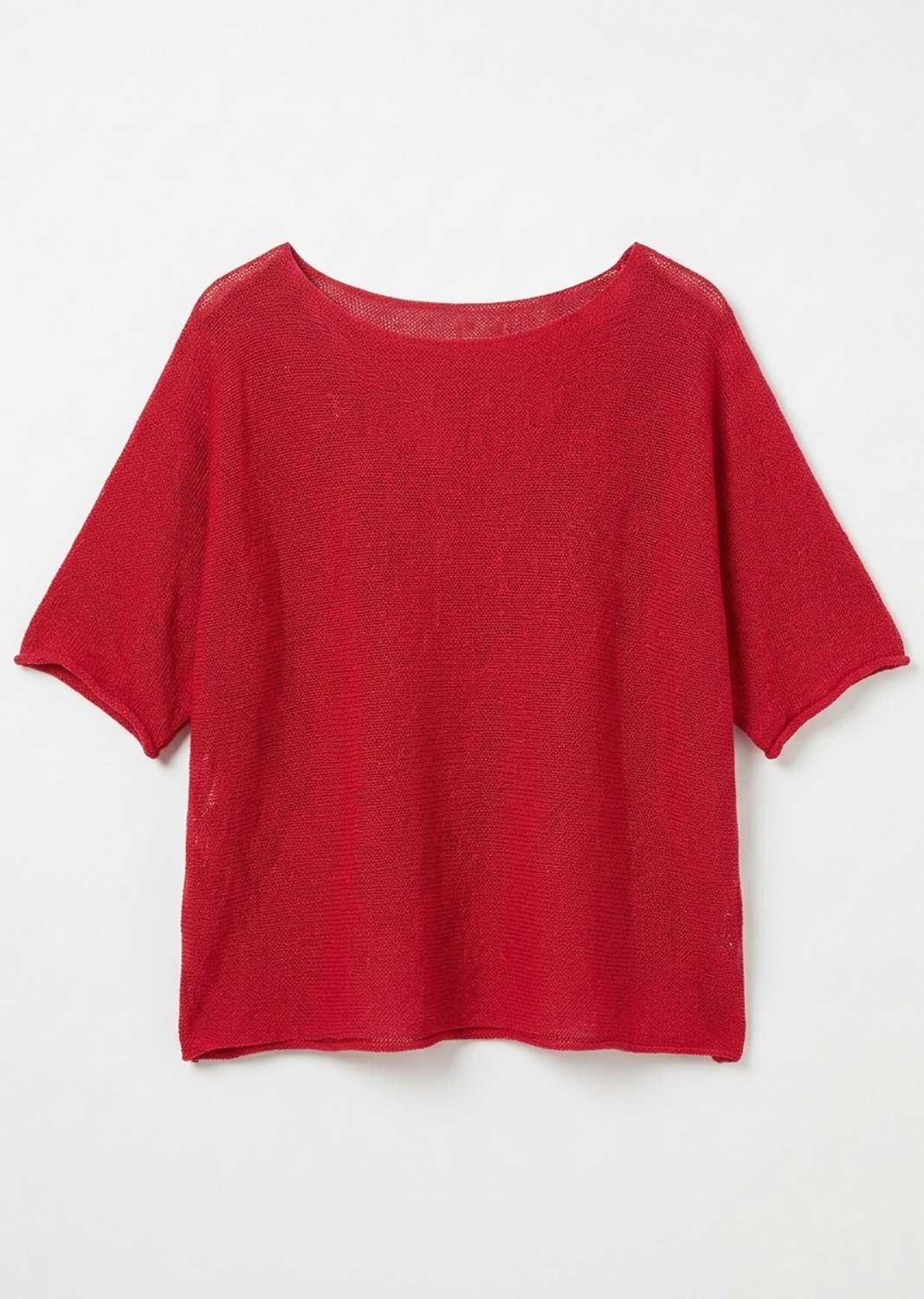 Josie Raspberry Fine Knit Top
