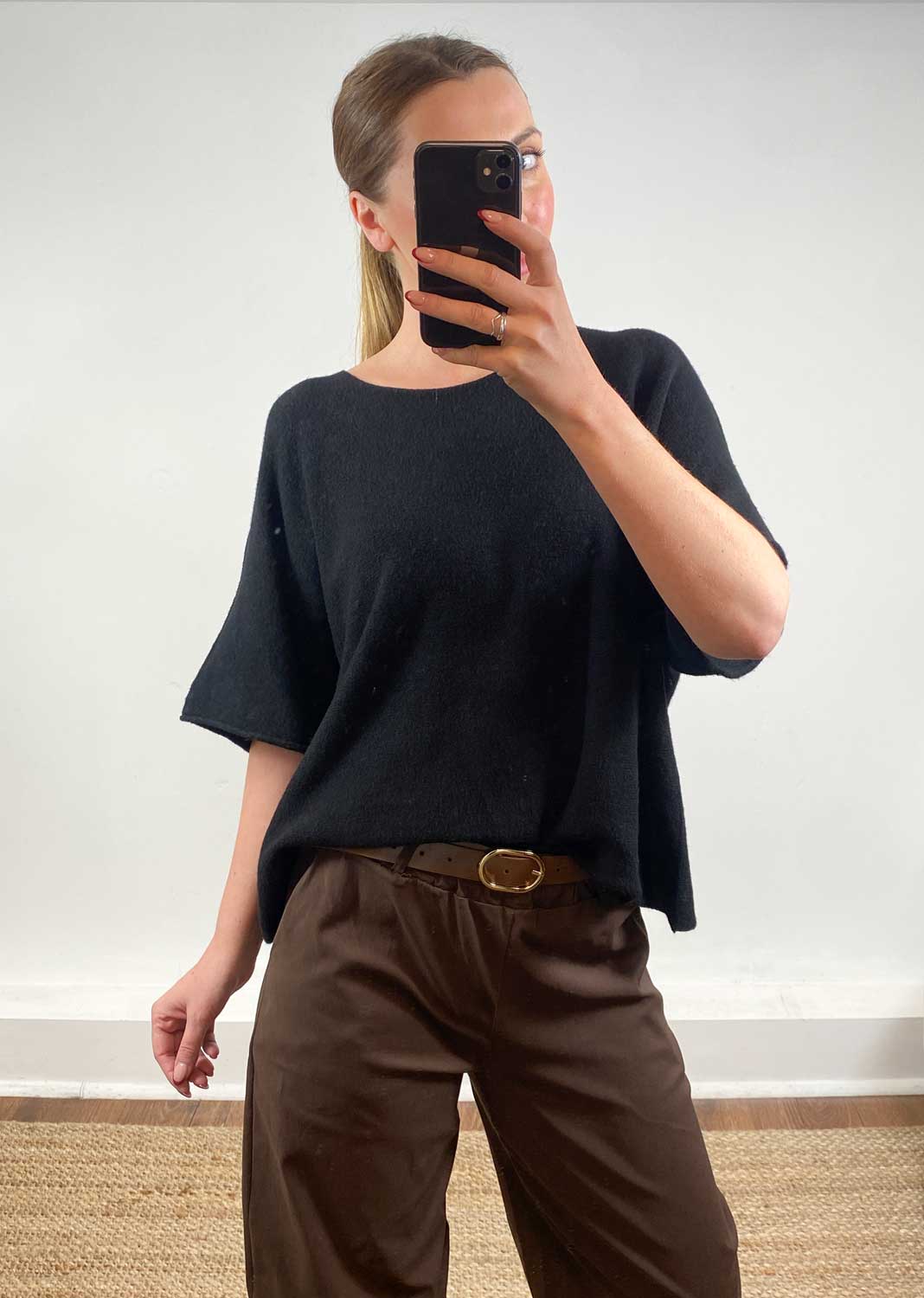 Juliette Knit Top Black