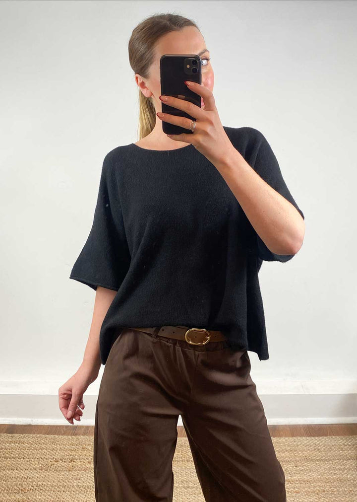 Juliette Knit Top Black