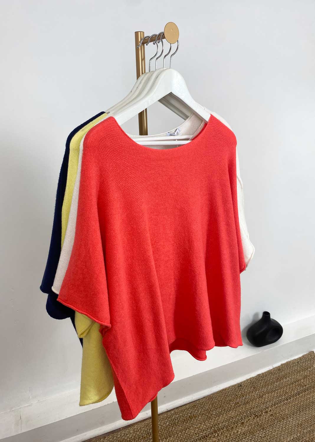 Juliette Batwing Knitted Jumper in Lemon