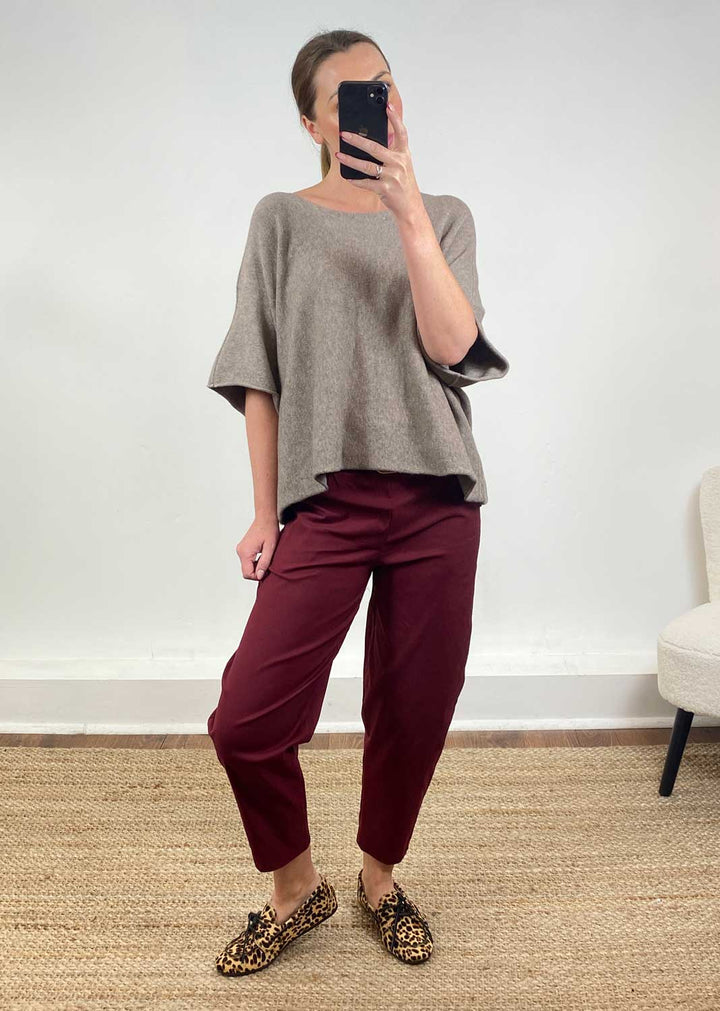 Juliette Knit Top Taupe