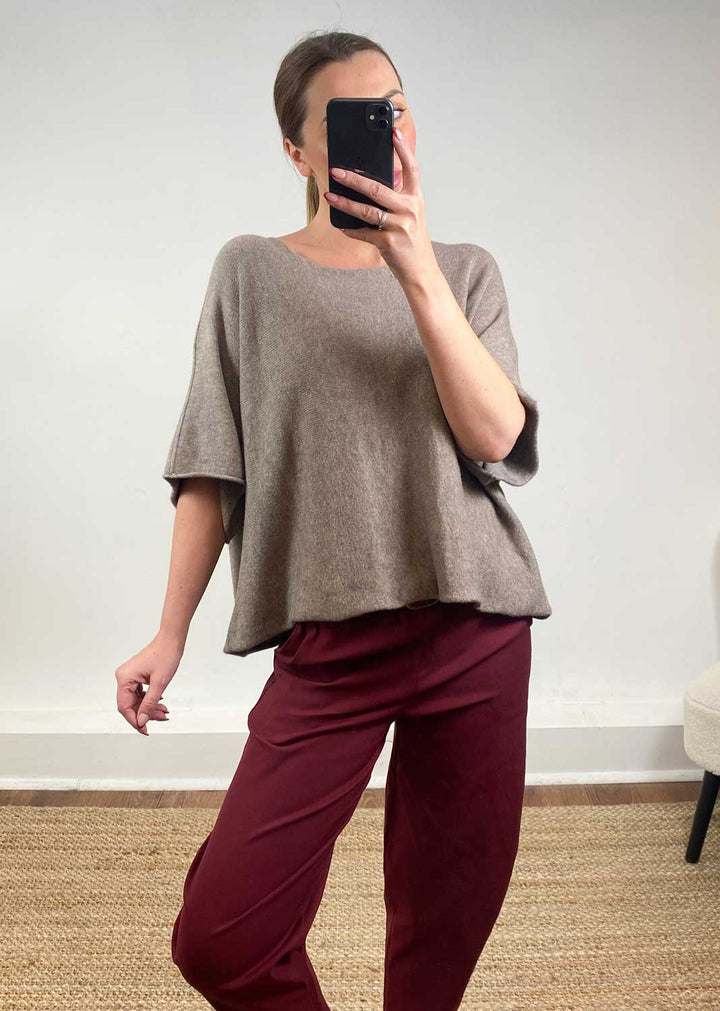 Juliette Knit Top Taupe