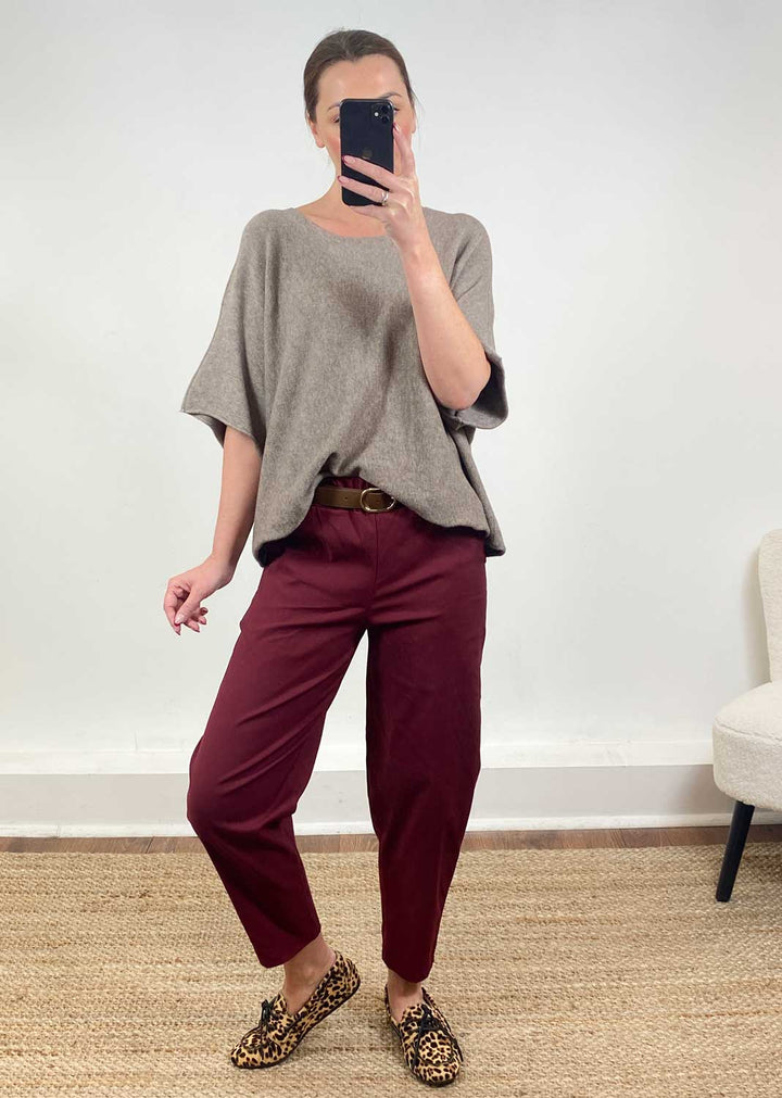 Juliette Knit Top Taupe