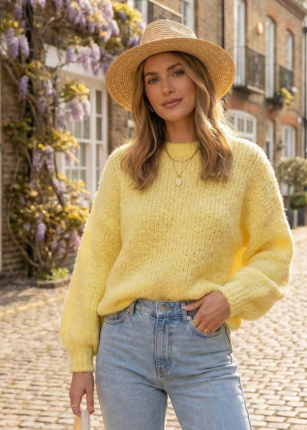 Kate Wool Blend Jumper Lemon