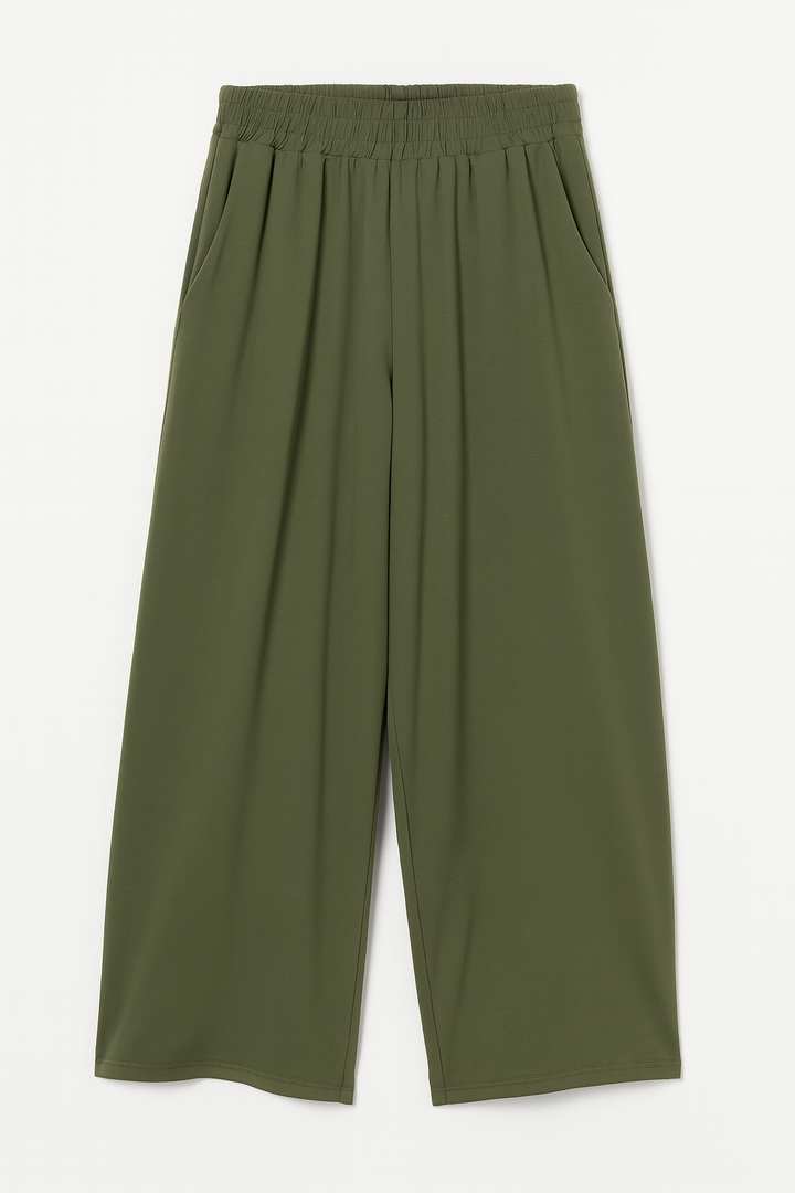 Khaki Barrel Pants Bond Fashion UK 