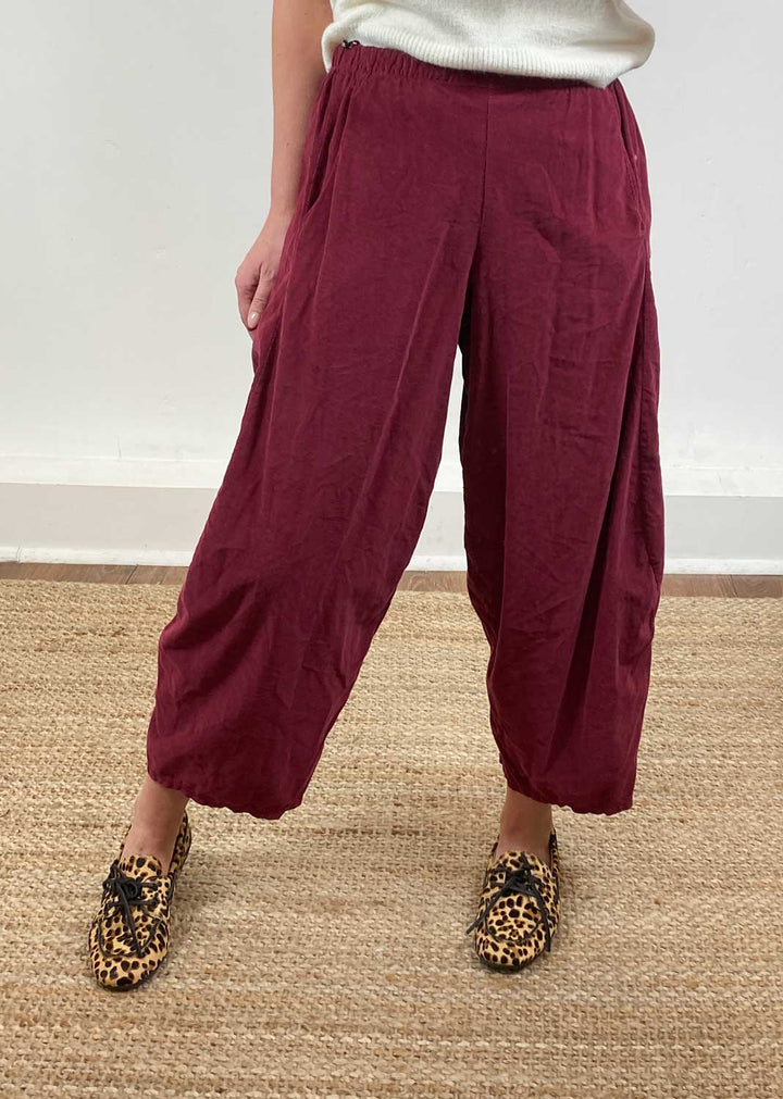 Kit Cord Barrel Pants Merlot
