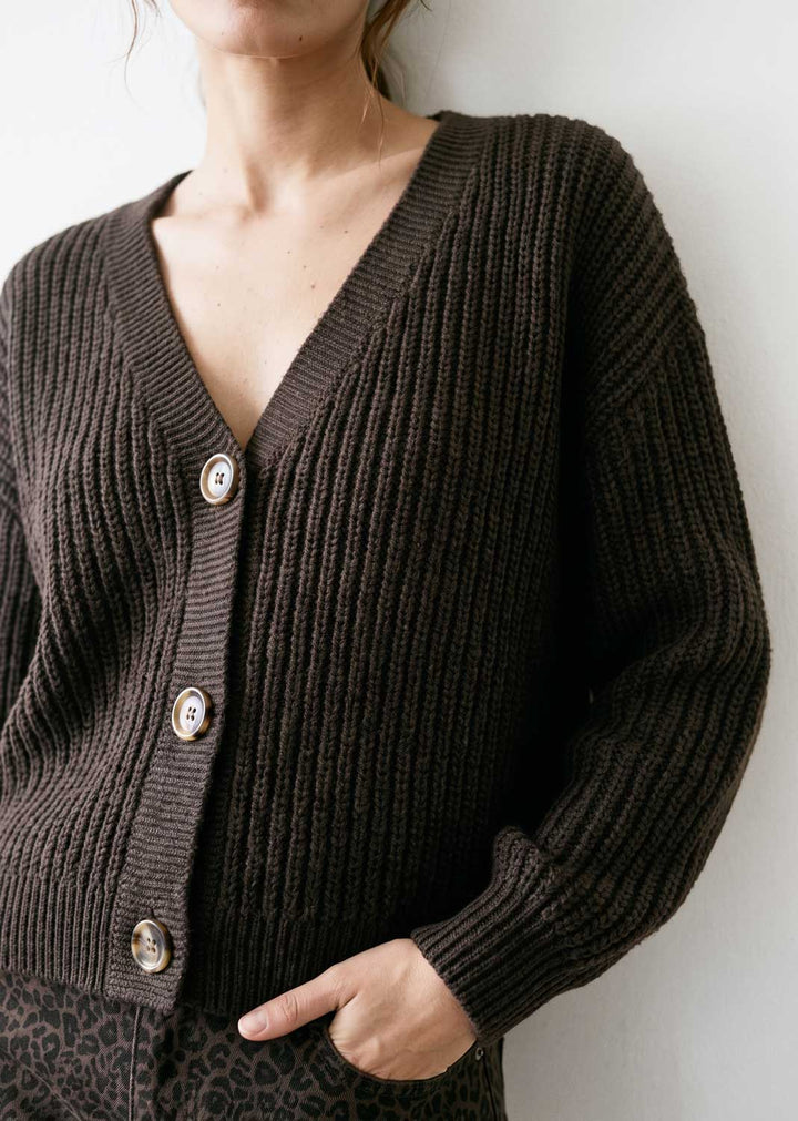 Leah Button Knit Cardigan
