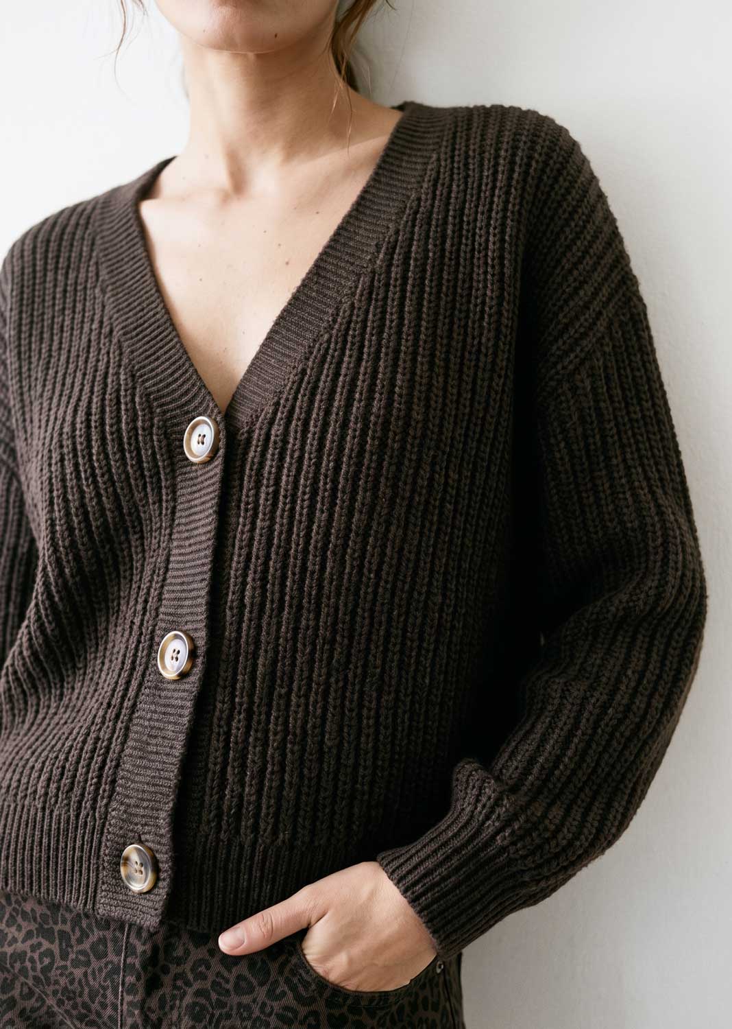 Leah Button Knit Cardigan