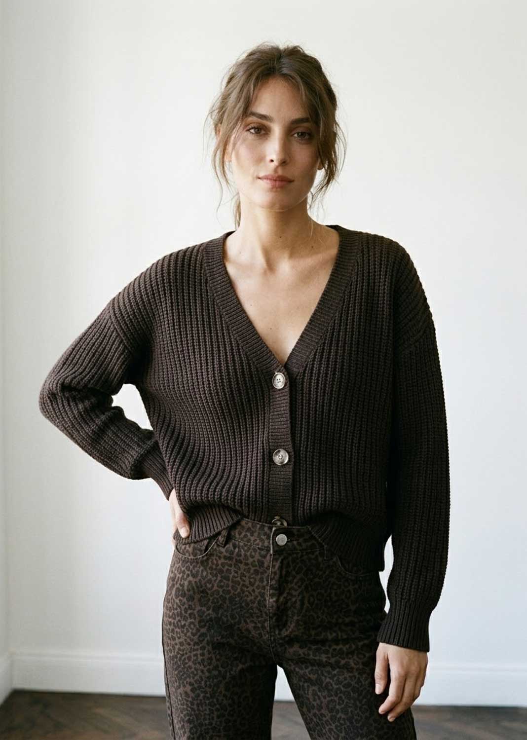 Leah Button Knit Cardigan