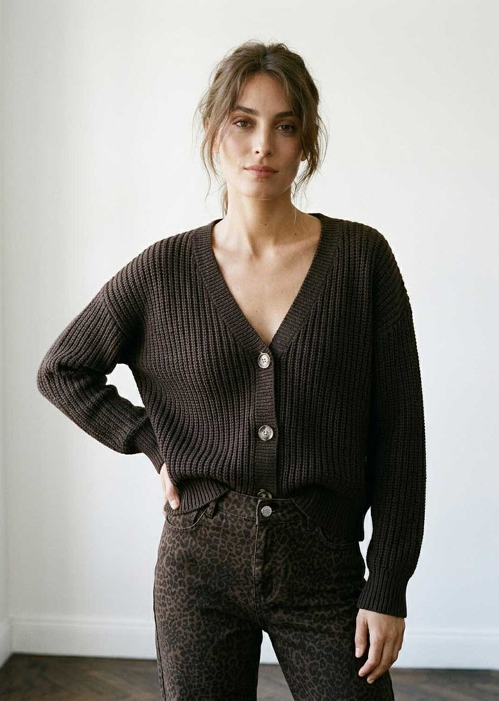 Leah Button Knit Cardigan