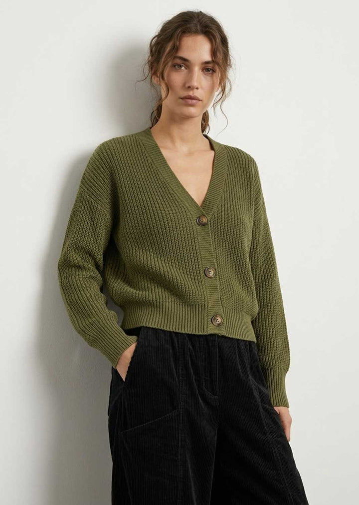 Leah Button Knit Cardigan