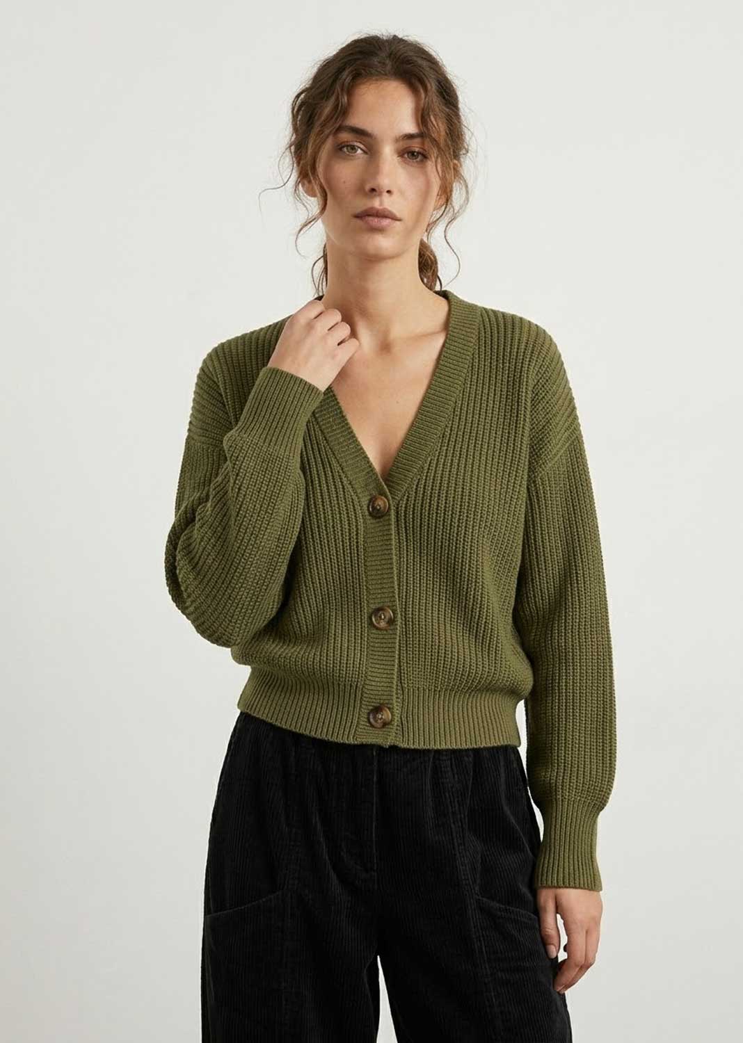 Leah Button Knit Cardigan