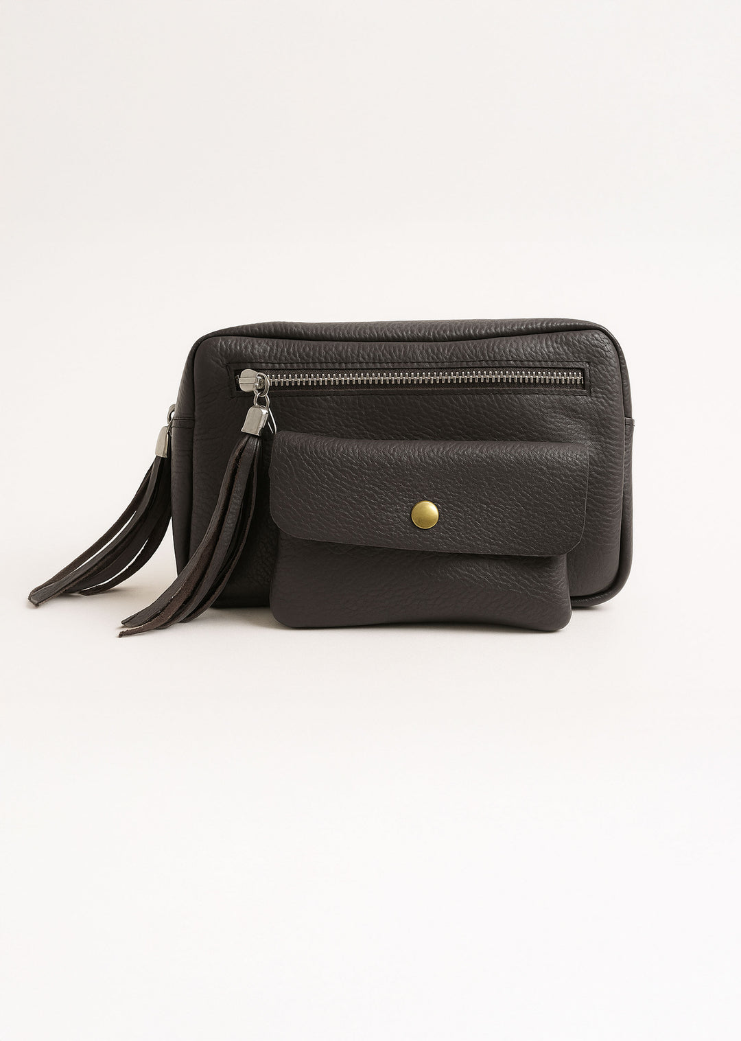 Brown Leather Bag and Purse Set