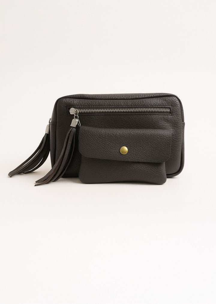 Brown Leather Bag and Purse Set