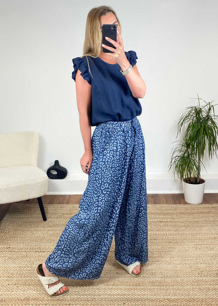 Rae Chambray Wide Pants