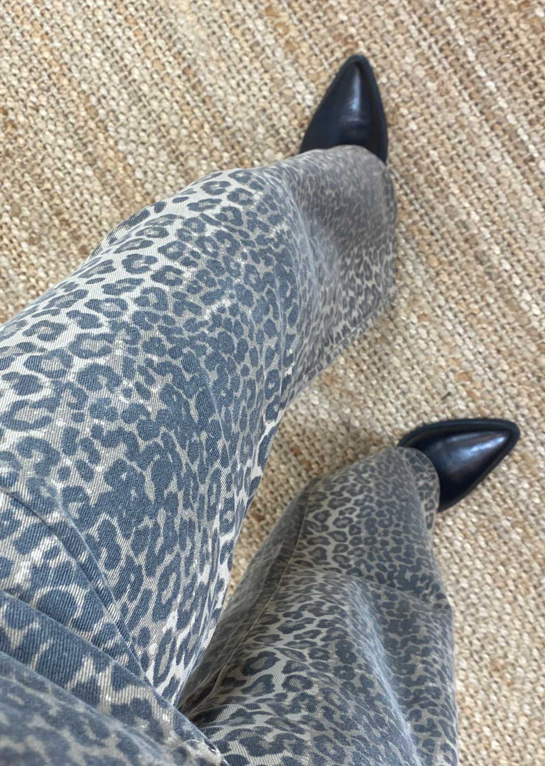 Whimsy Leopard Dad Jeans