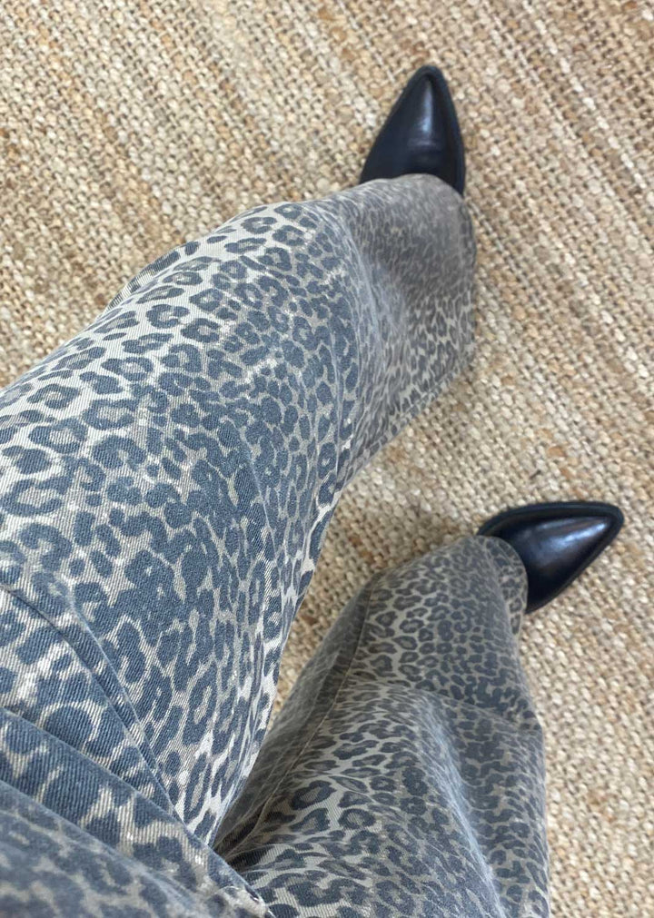 Whimsy Leopard Dad Jeans