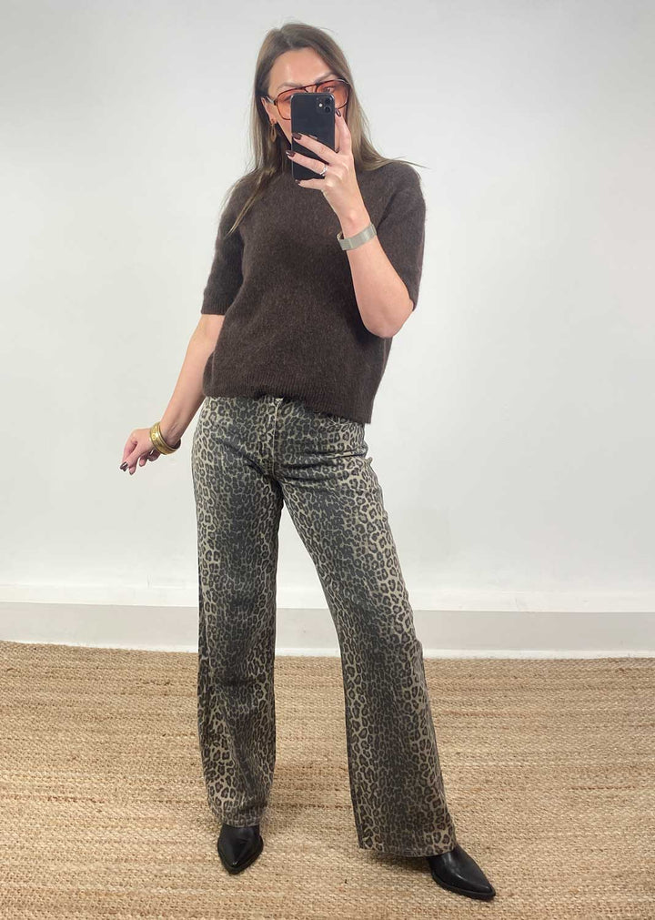 Whimsy Leopard Dad Jeans