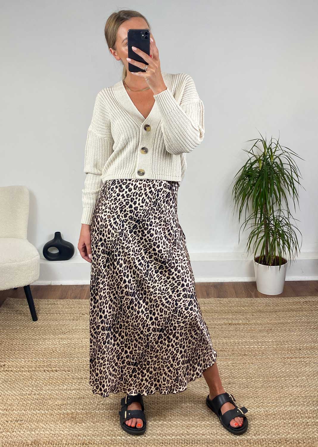 Sansi Leopard Skirt