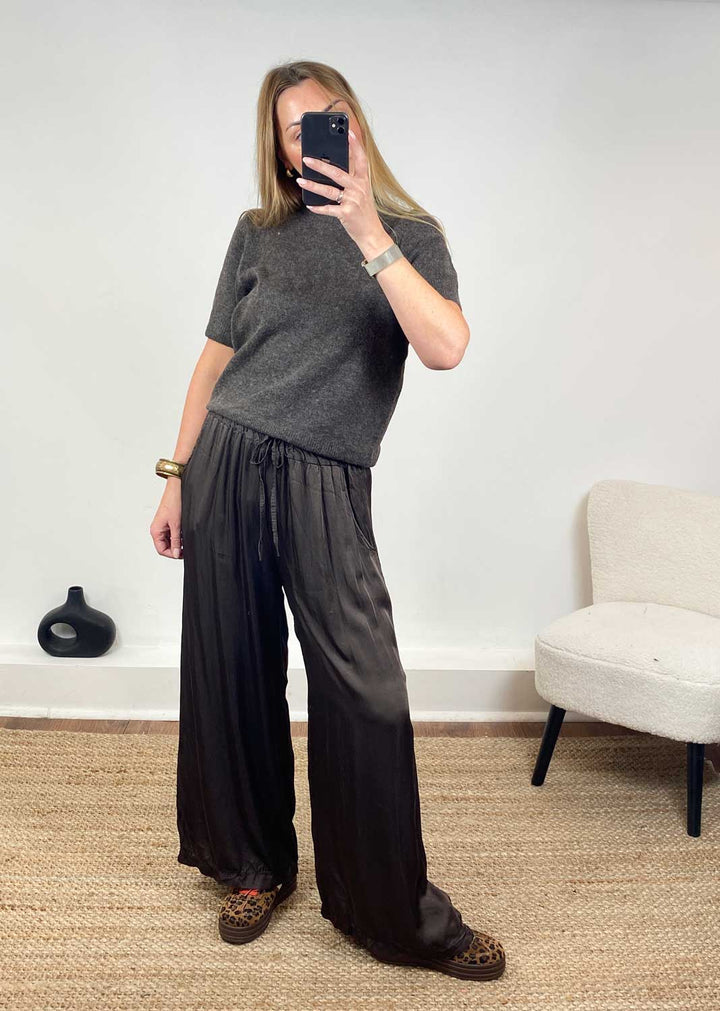 Libby Soft Knit Top in Espresso