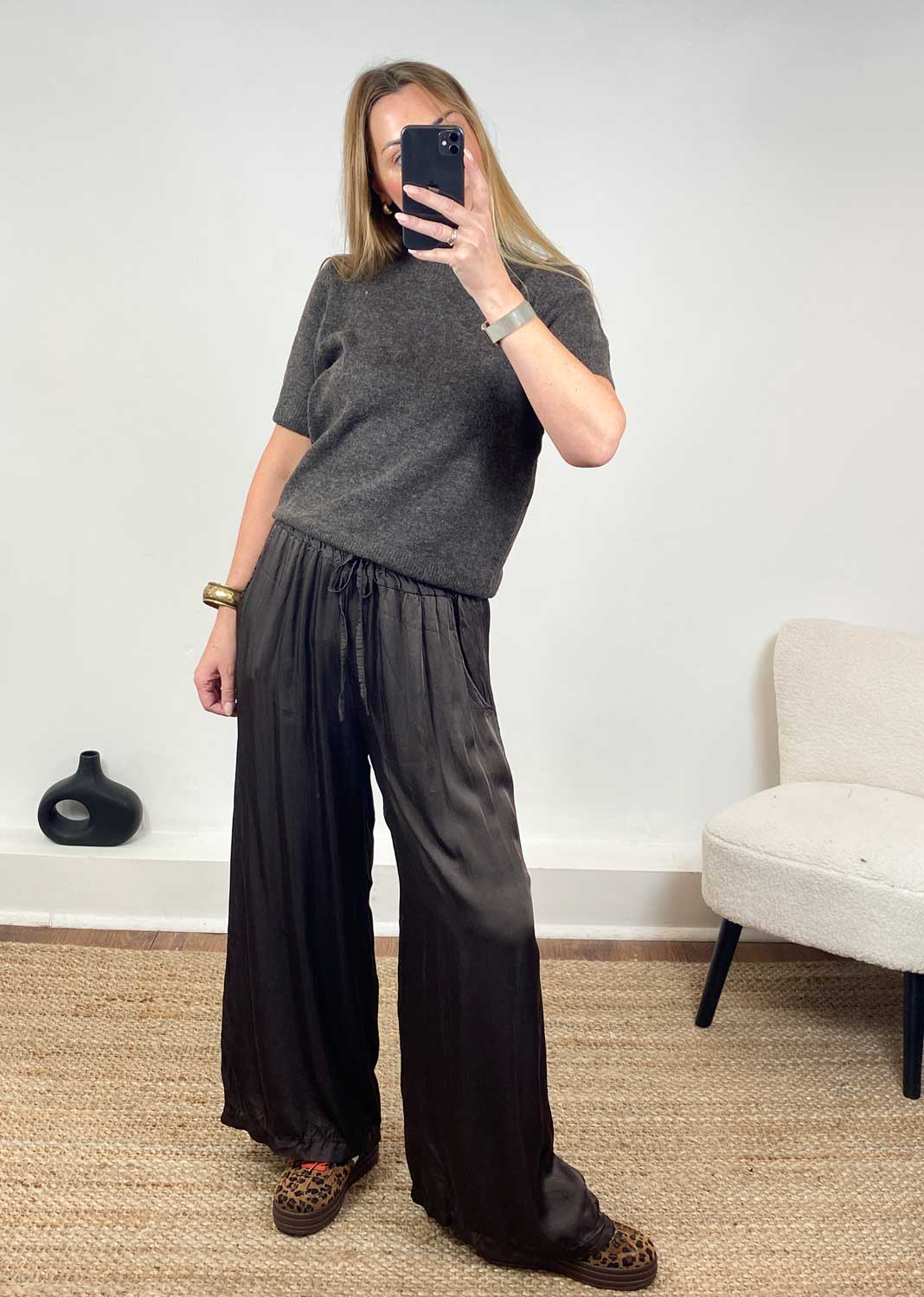Libby Soft Knit Top in Espresso