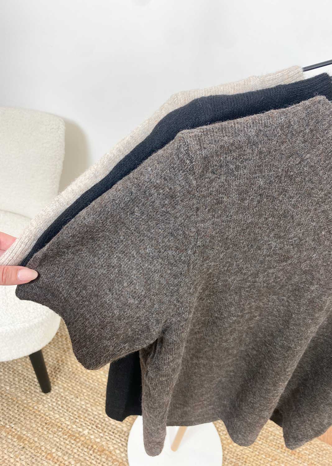 Libby Soft Knit Top in Espresso