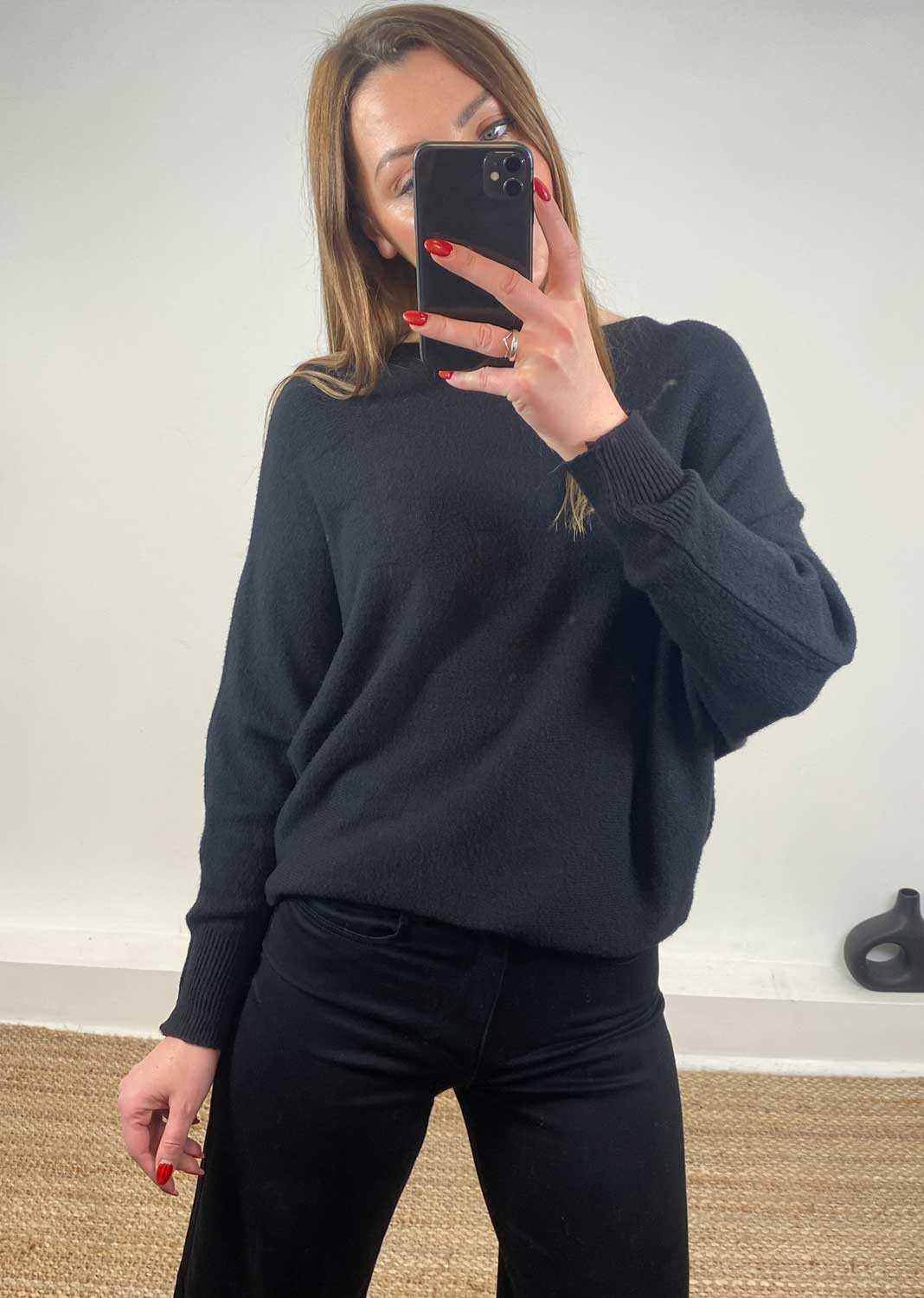 Liberty Knit Jumper Black