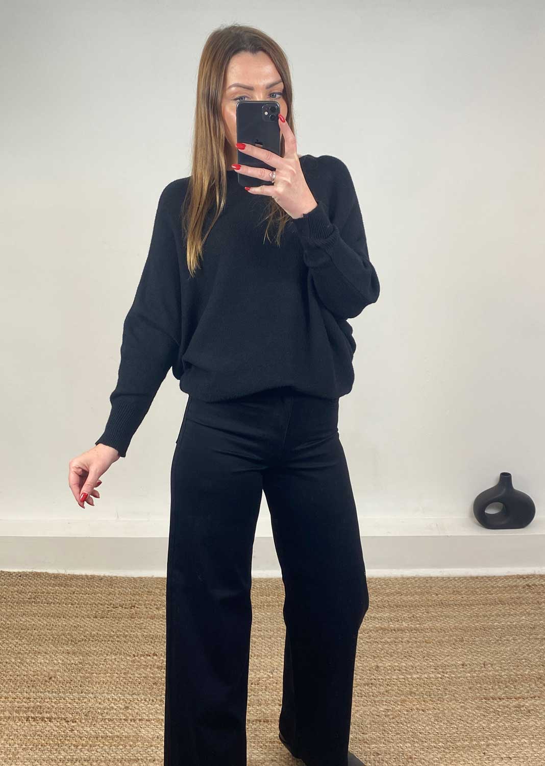 Liberty Knit Jumper Black