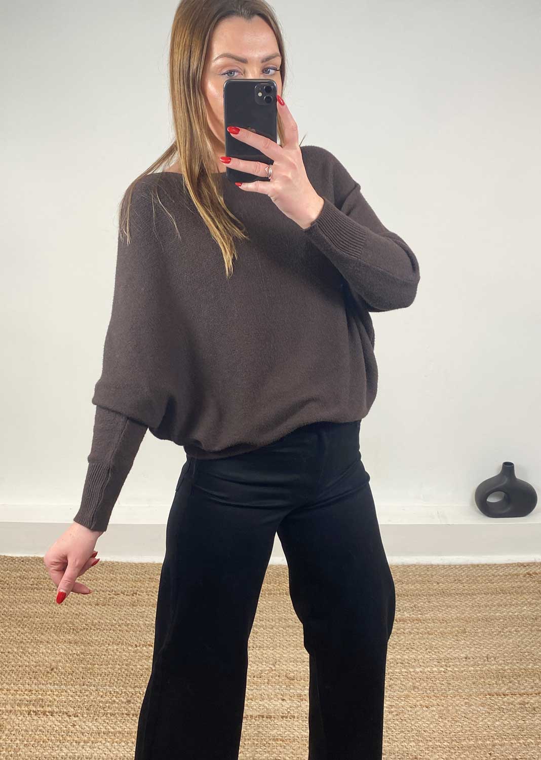 Liberty Knit Jumper Chocolate