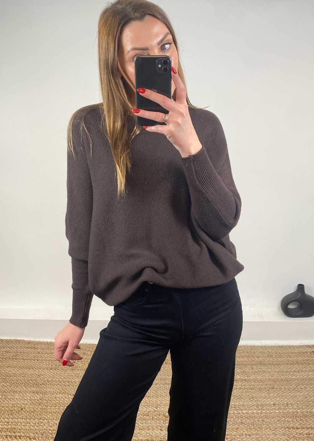 Liberty Knit Jumper Chocolate