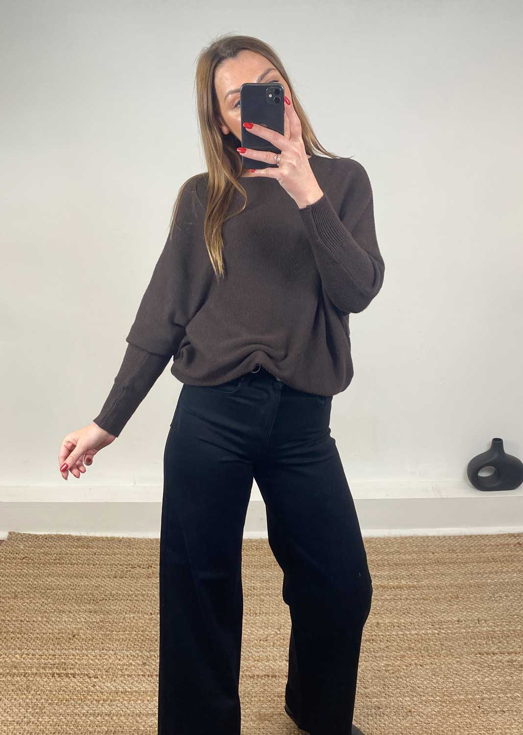 Liberty Knit Jumper Chocolate