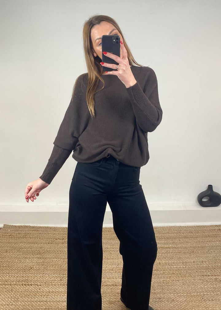 Liberty Knit Jumper Chocolate