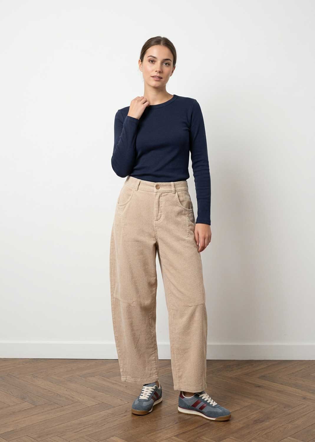 Lora Navy Base Layer Top