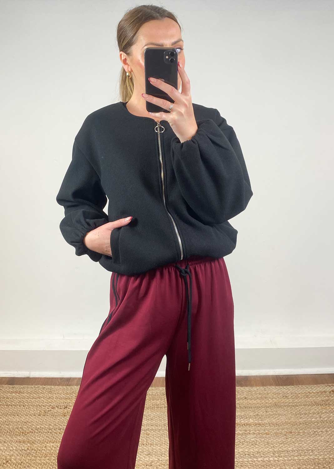 Macy Bomber Jacket Black