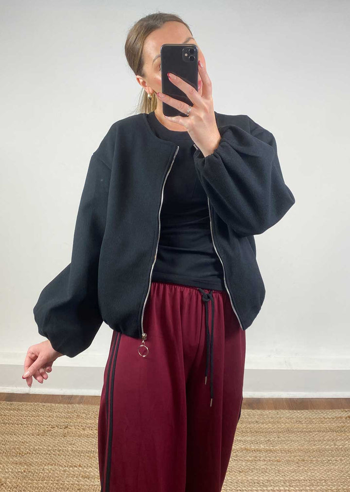 Macy Bomber Jacket Black